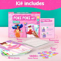 jackinthebox Poke Poke Art assembly guide helps kids create step by step