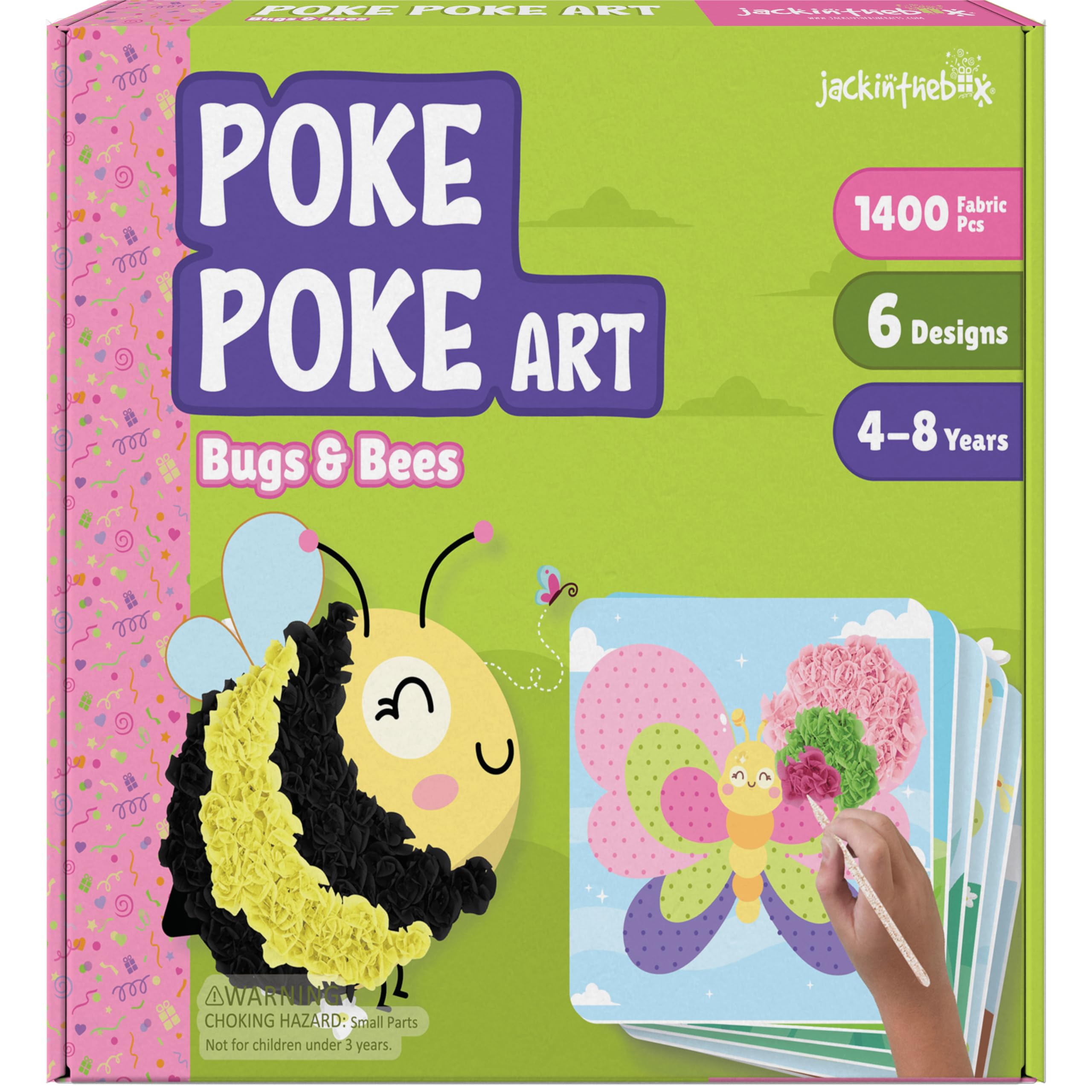 jackinthebox Poke Poke Art Bugs Theme foam boards for creative play