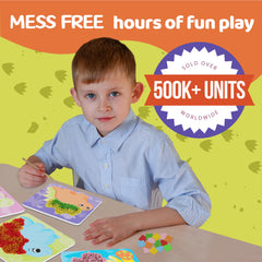 jackinthebox Poke Poke Art foam boards featuring dinosaurs for mess-free crafting.