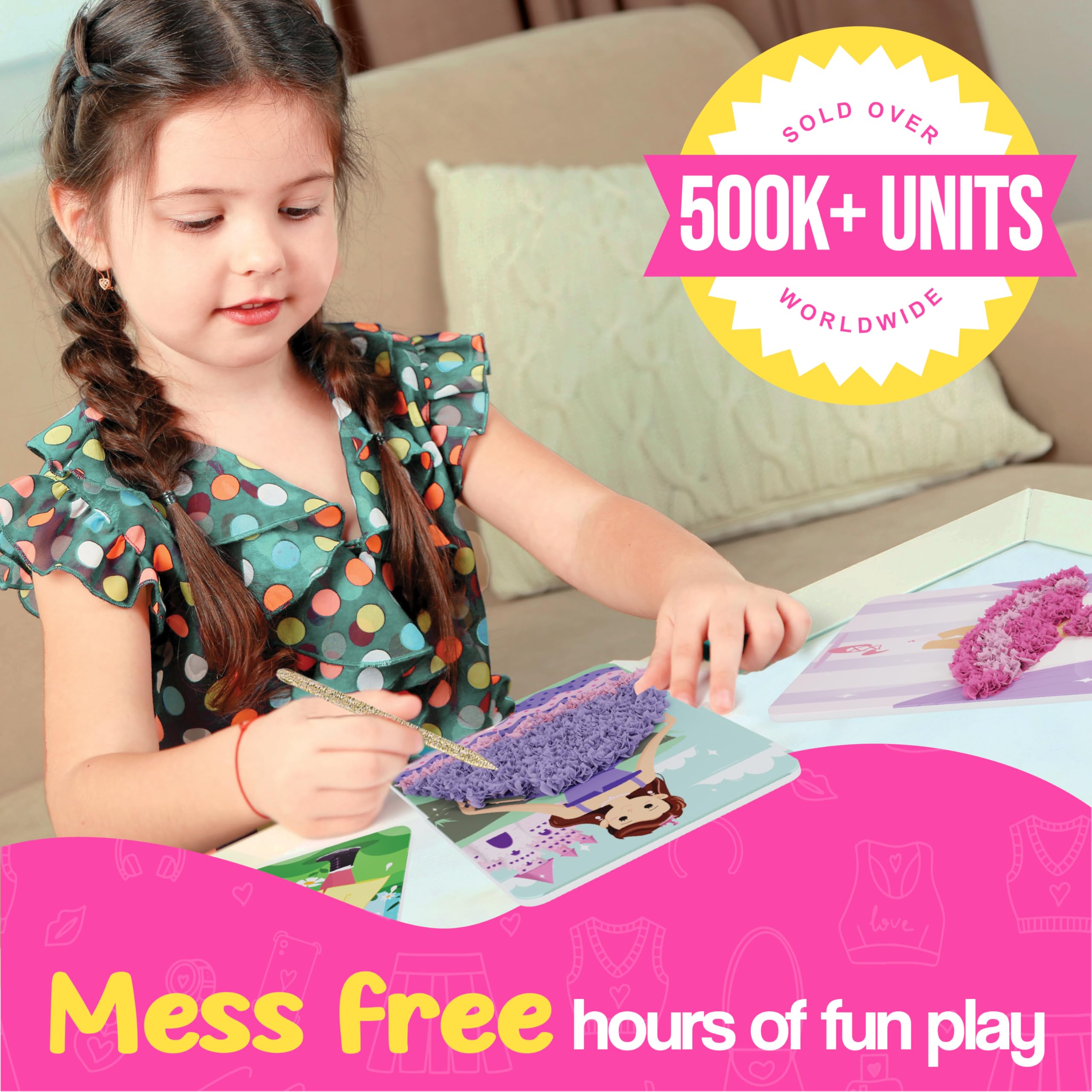 jackinthebox Poke Poke Art kit with foam-board outfits sparks imaginative dress-up play