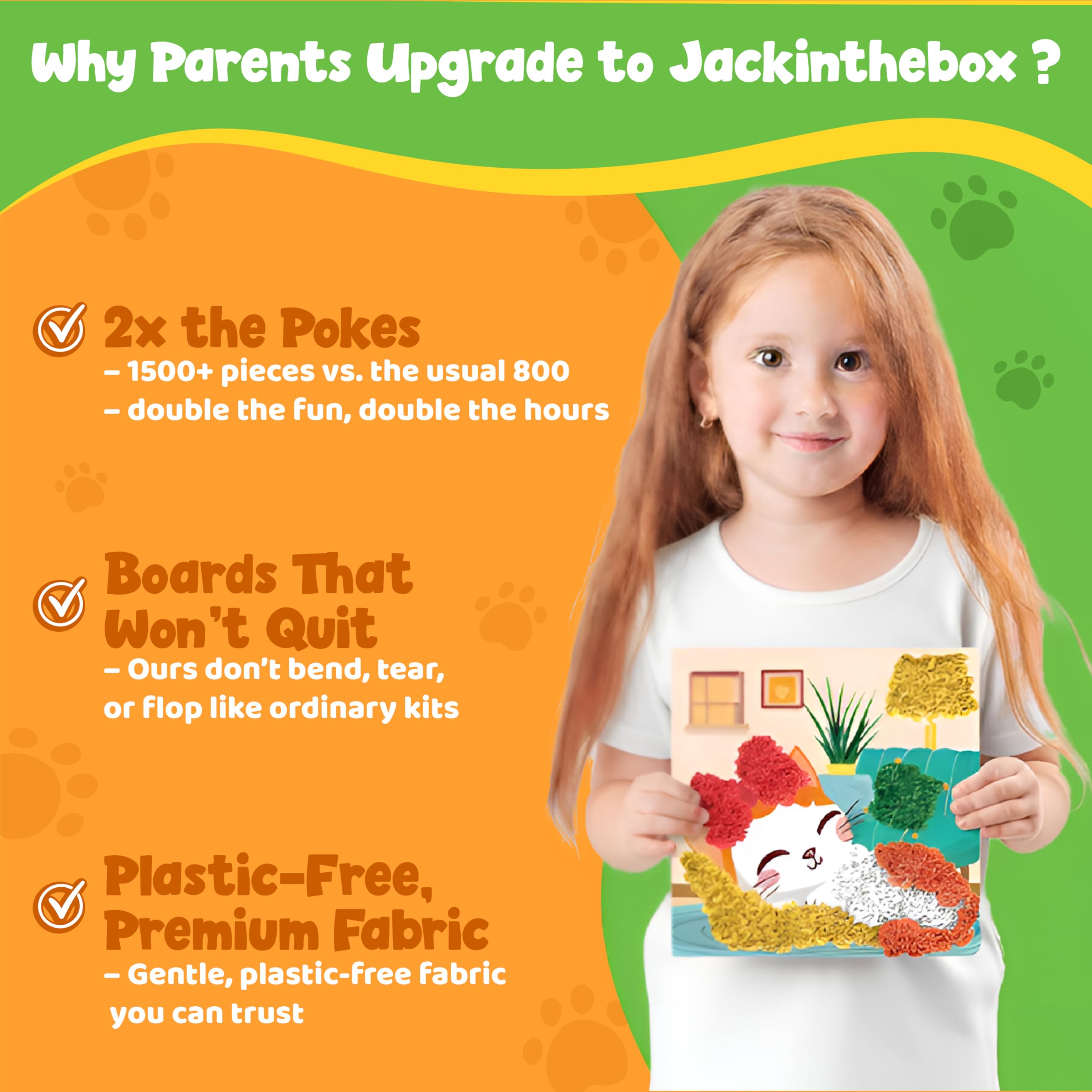 jackinthebox Poke Poke Art gift-ready kit for birthdays and holidays