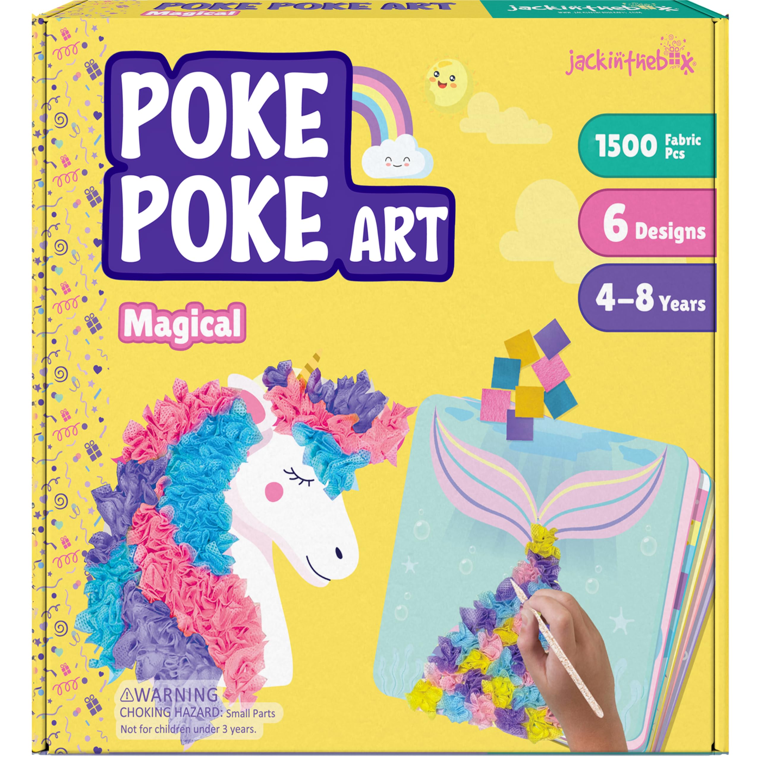 Jackinthebox Poke Poke Art Kit foam boards for magical, mess-free crafting.
