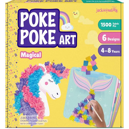Jackinthebox Poke Poke Art Kit foam boards for magical, mess-free crafting.