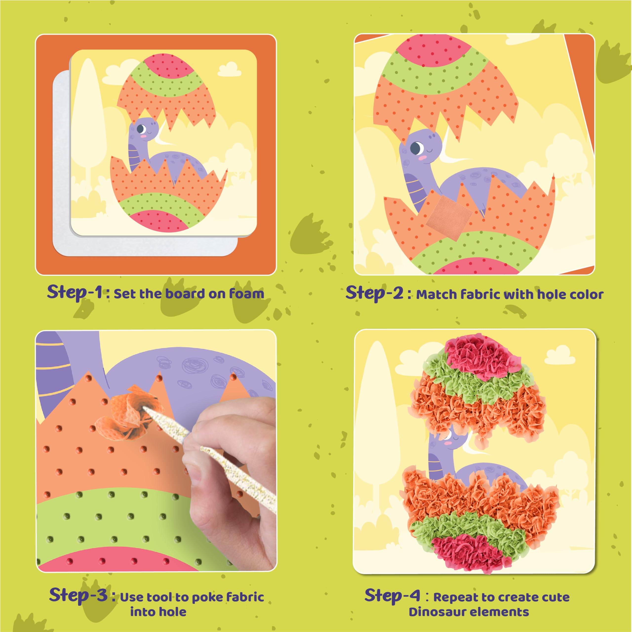 jackinthebox Poke Poke Art workspace pad protects surfaces during crafting.