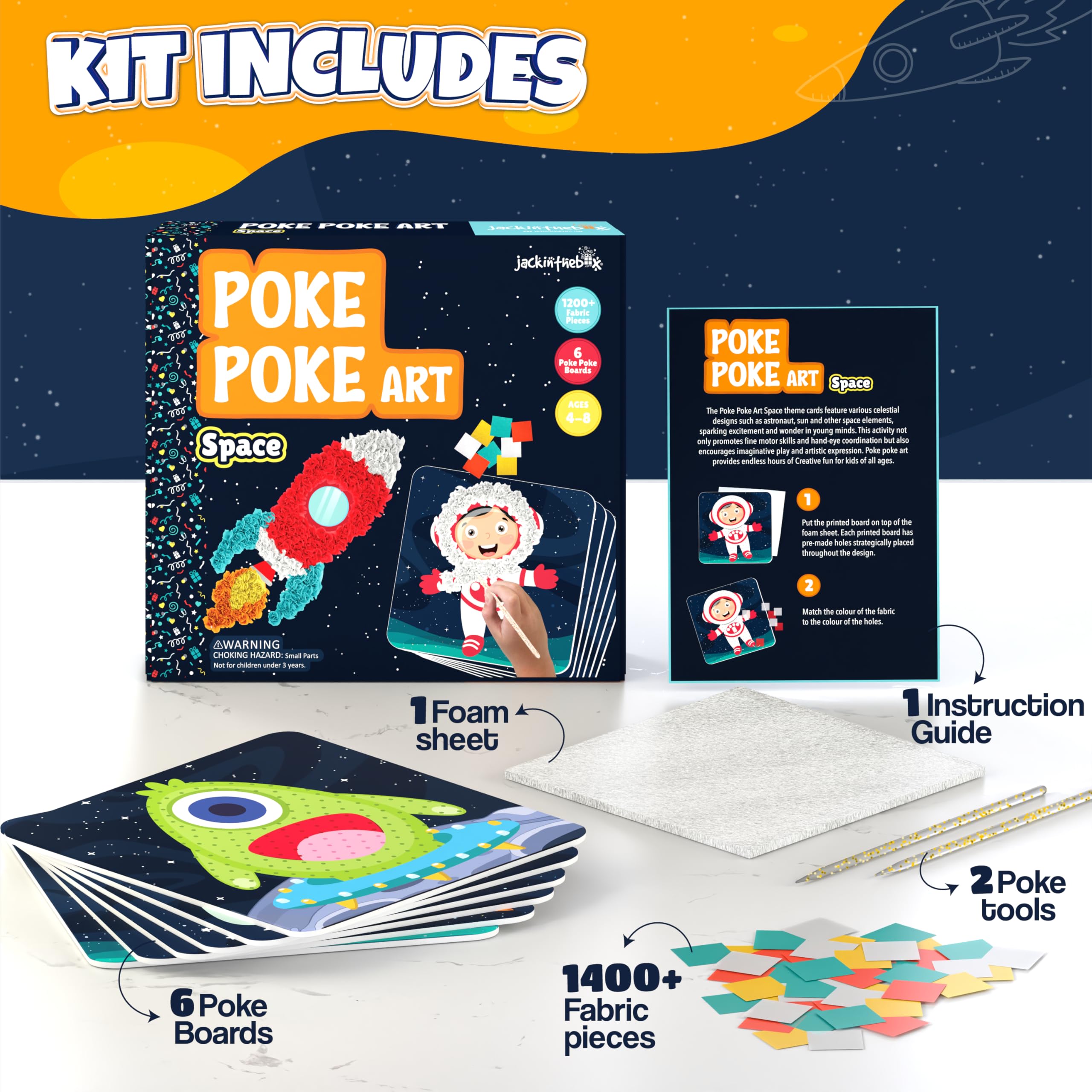 jackinthebox Poke Poke Foam Board sturdy craft base