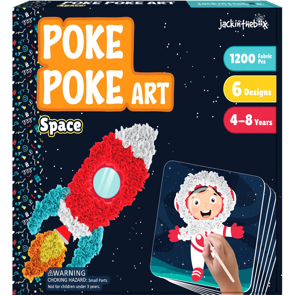 jackinthebox Poke Poke Space Sun design mess-free space art for kids