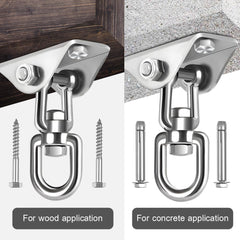 Jacnitad concrete wall anchor secures outdoor hanging setups.