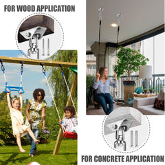 Jacnitad wooden screws provide strong attachment to wooden beams.