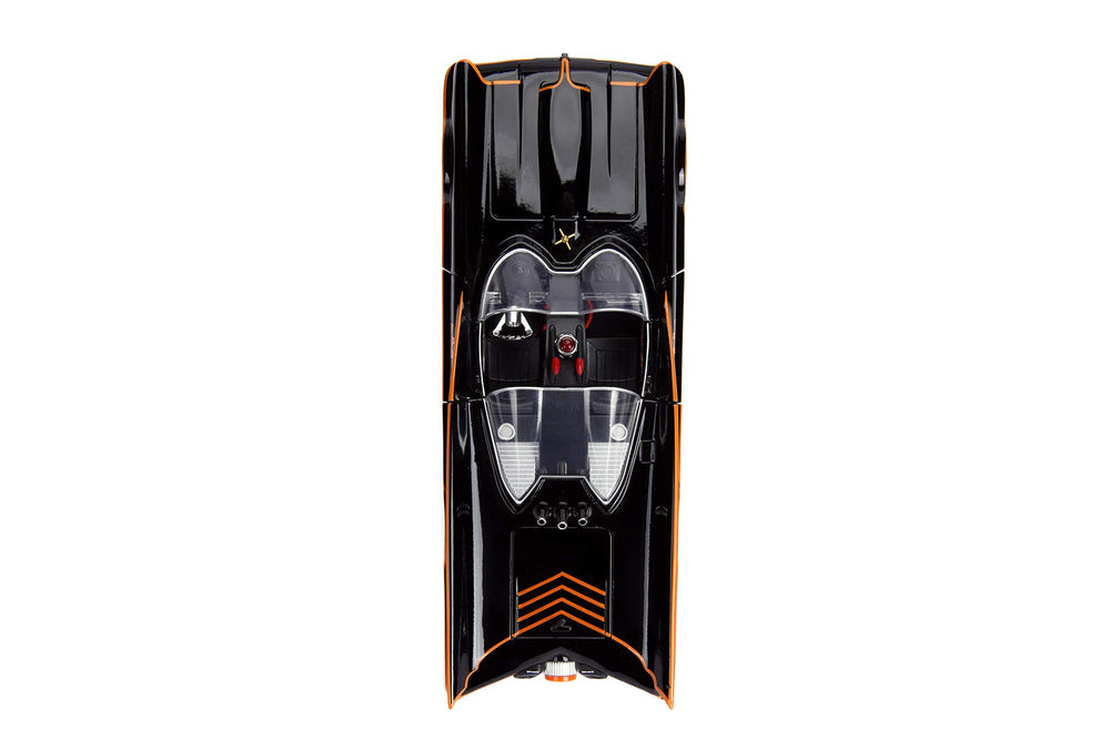 Jada Batmobile 1966 rubber tires provide authentic texture for tactile display