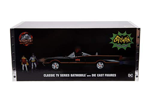Jada Batmobile 1966 side view showing die-cast body and detail