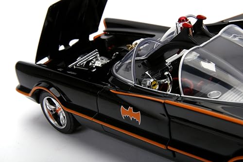 Jada Batmobile 1966 top view revealing scale accuracy for collectors