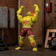 Jada Blanka 1:12 scale display-ready figure enhances shelf presence.