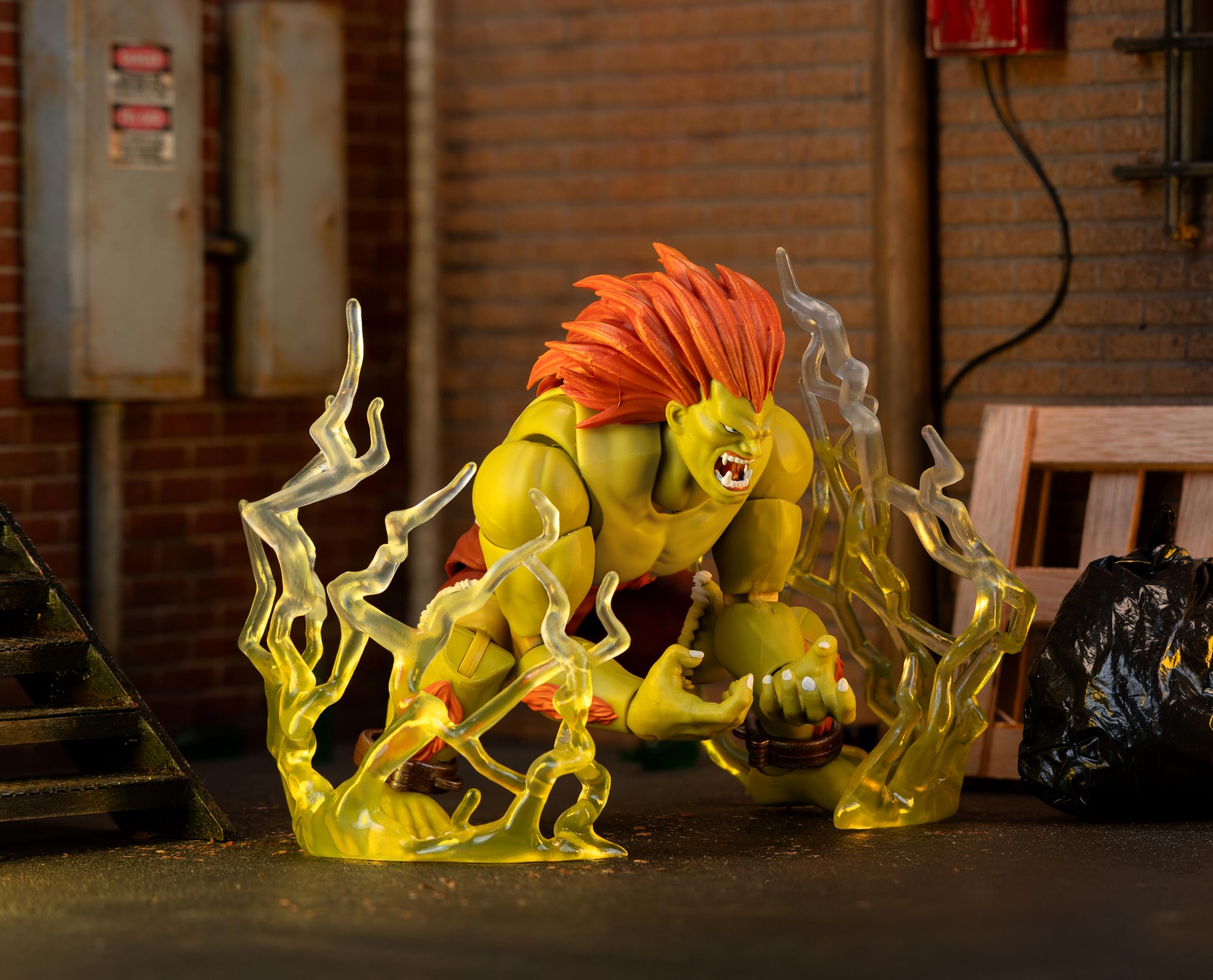 Jada Blanka electric thunder effect adds dramatic energy to attack demonstrations.