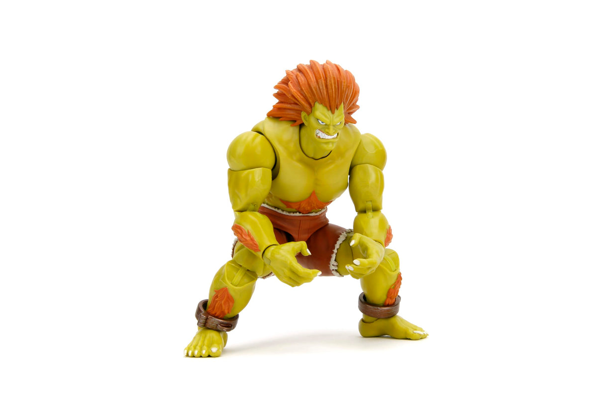 Jada Blanka figure front view for dynamic shelf display and collector appeal.
