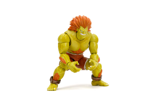 Jada Blanka figure front view for dynamic shelf display and collector appeal.