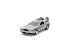 Jada Back to The Future die-cast collection displayed on shelf
