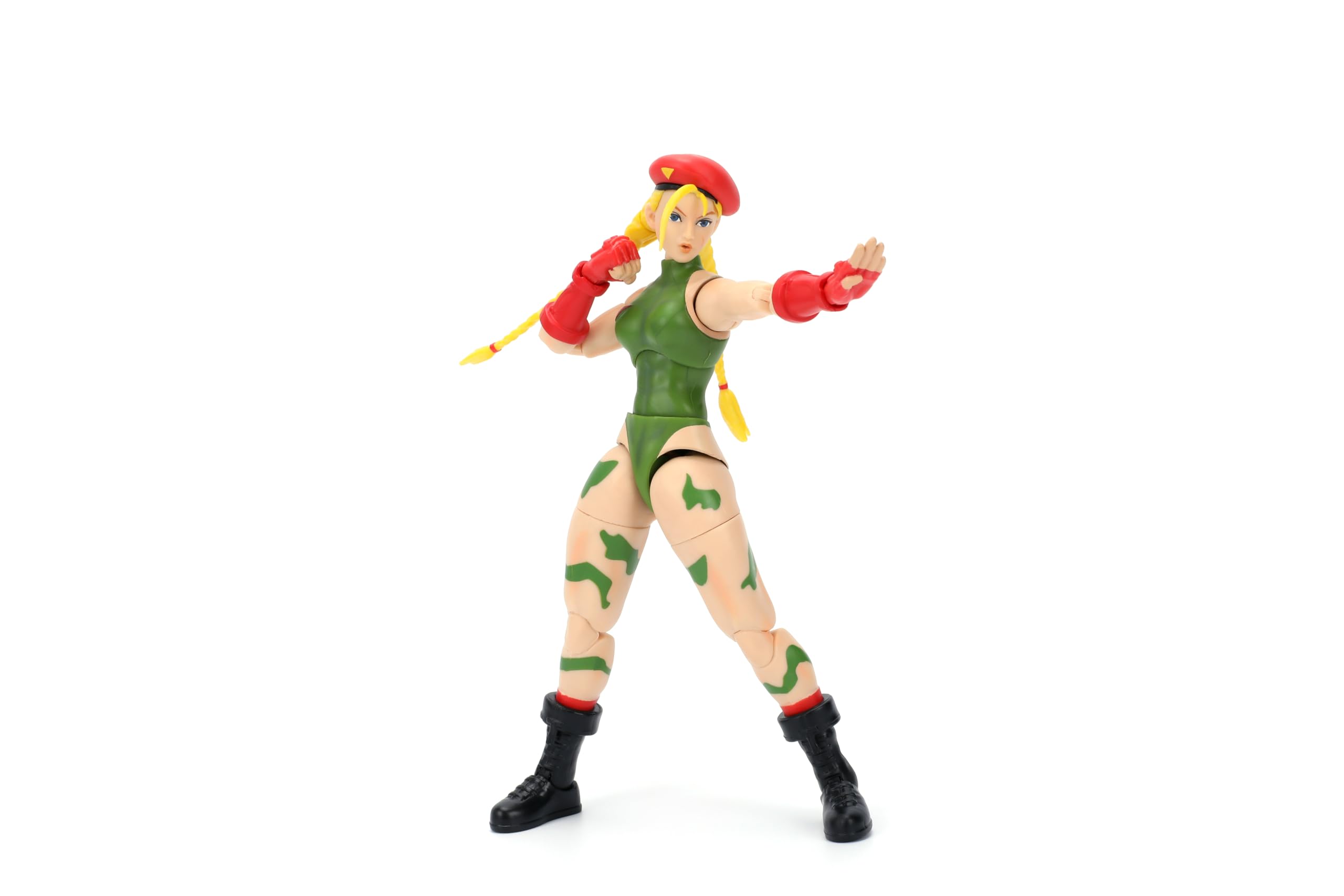 Jada Cammy action figure close-up head sculpt highlights authentic likeness.