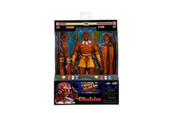 Jada Dhalsim interchangeable arms and legs for dynamic poses.