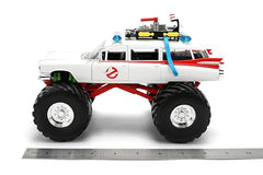 Jada Ecto-1 with oversized tires showcases dramatic monster-truck presence.