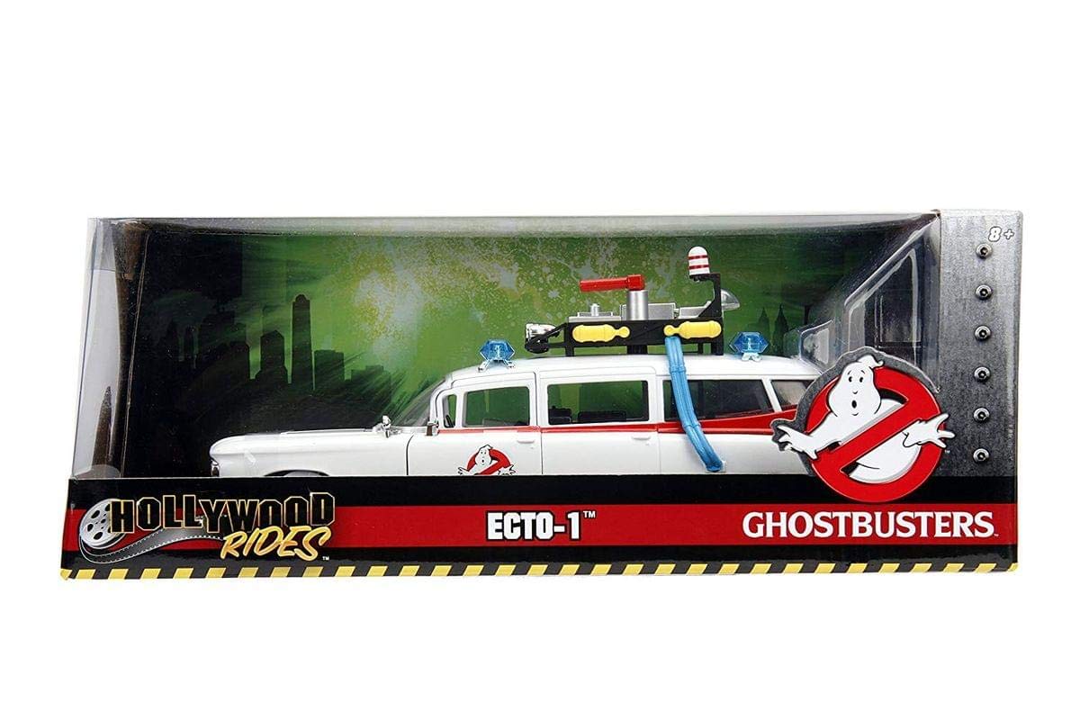Jada ECTO-1 rubber tires; authentic touch for realism in displays.