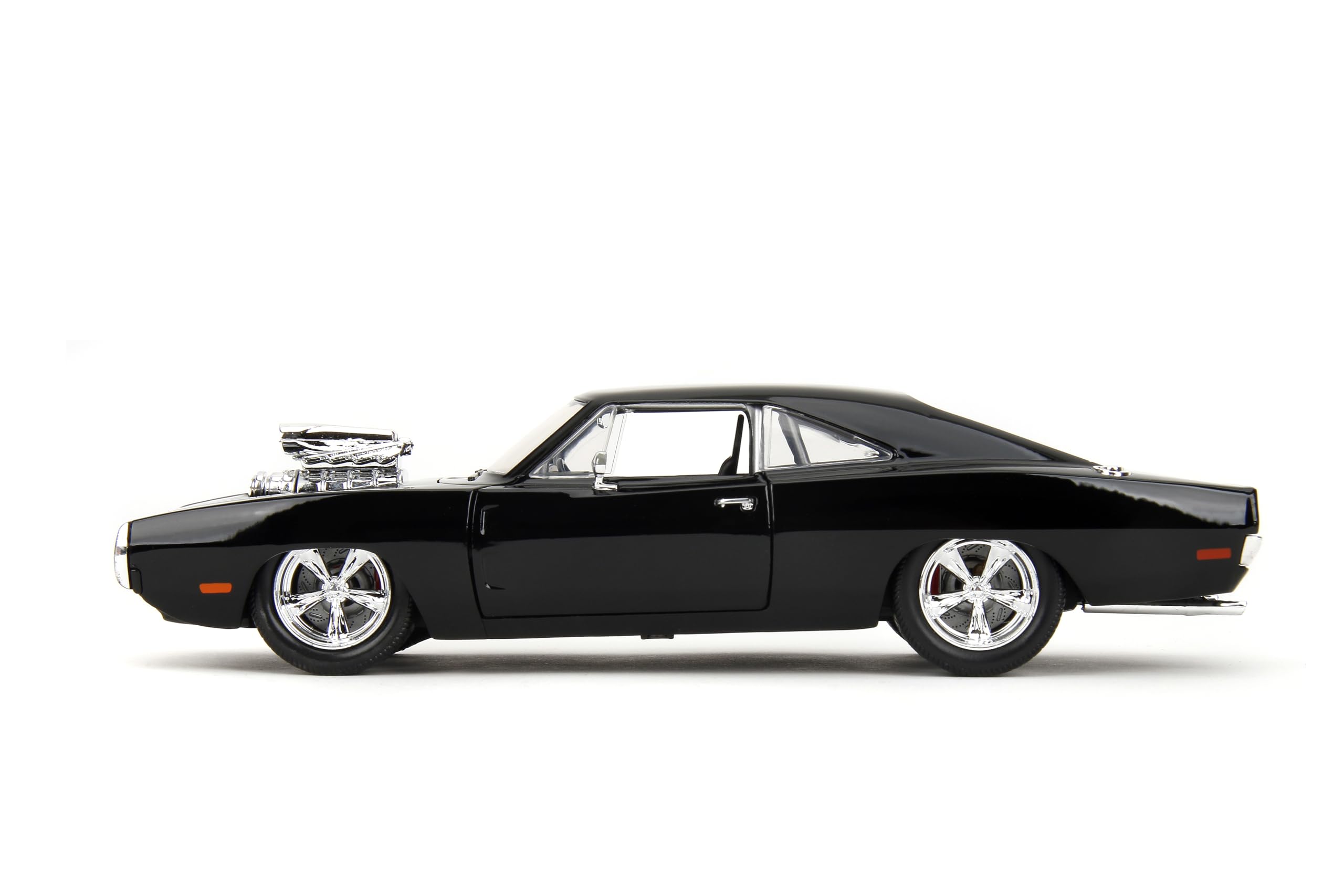 Jada Charger engine detail image spotlights intricate underhood realism for enthusiasts.