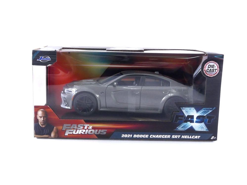 Jada 1:24 Charger undercarriage view emphasizes durable build.
