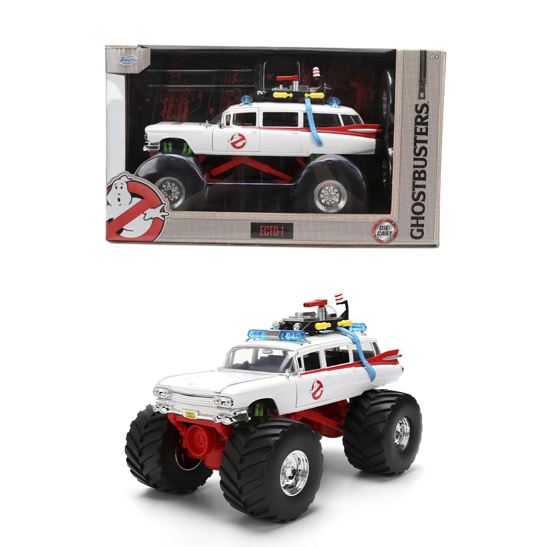 Jada Ghostbusters Ecto-1 Monster Truck in bold display-ready form.