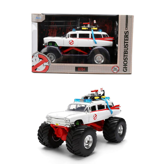 Jada Ghostbusters Ecto-1 Monster Truck in bold display-ready form.