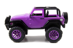 Jada Girlmazing Jeep Wrangler RC, large off-road tires enhance grip.