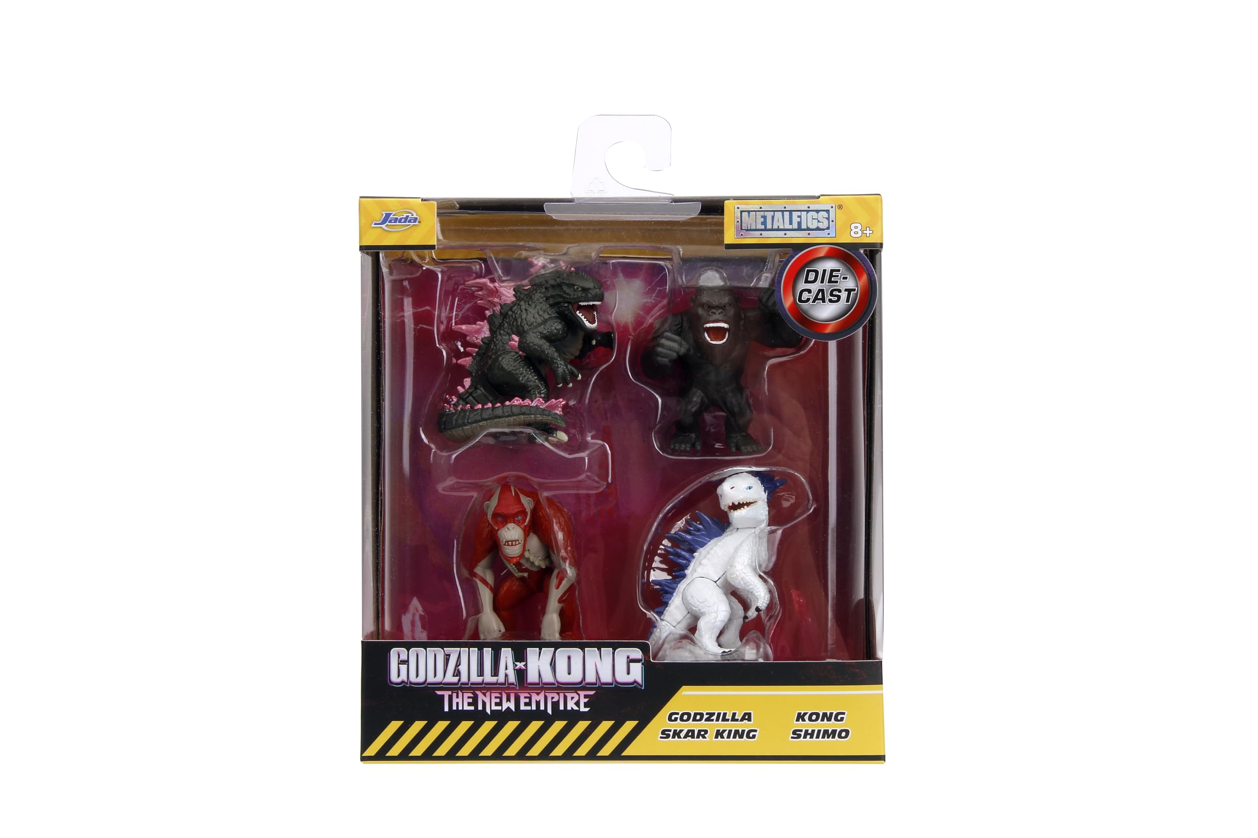 Jada Godzilla x Kong battle-pack display for shelves.