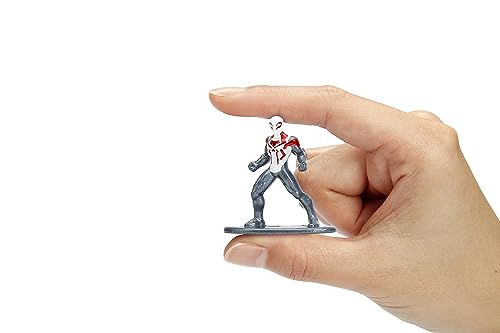 Jada Spider-Man 2099 Nano MetalFigs adds dynamic poseable display on shelves.