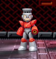Jada Mega Man 4 Fire Man action figure alternate hands focuses on customization and dynamic display.