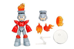 Jada Mega Man 4 Fire Man action figure front view highlights detailed sculpt and poseability.