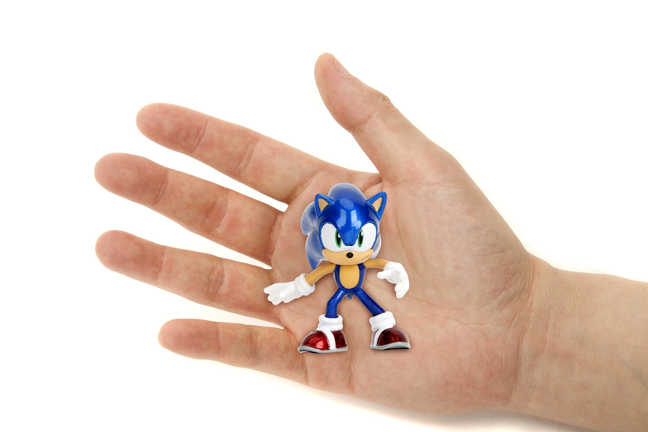 Jada MetalFigs Knuckles figure, 2.5-inch, durable die-cast for dynamic poses.