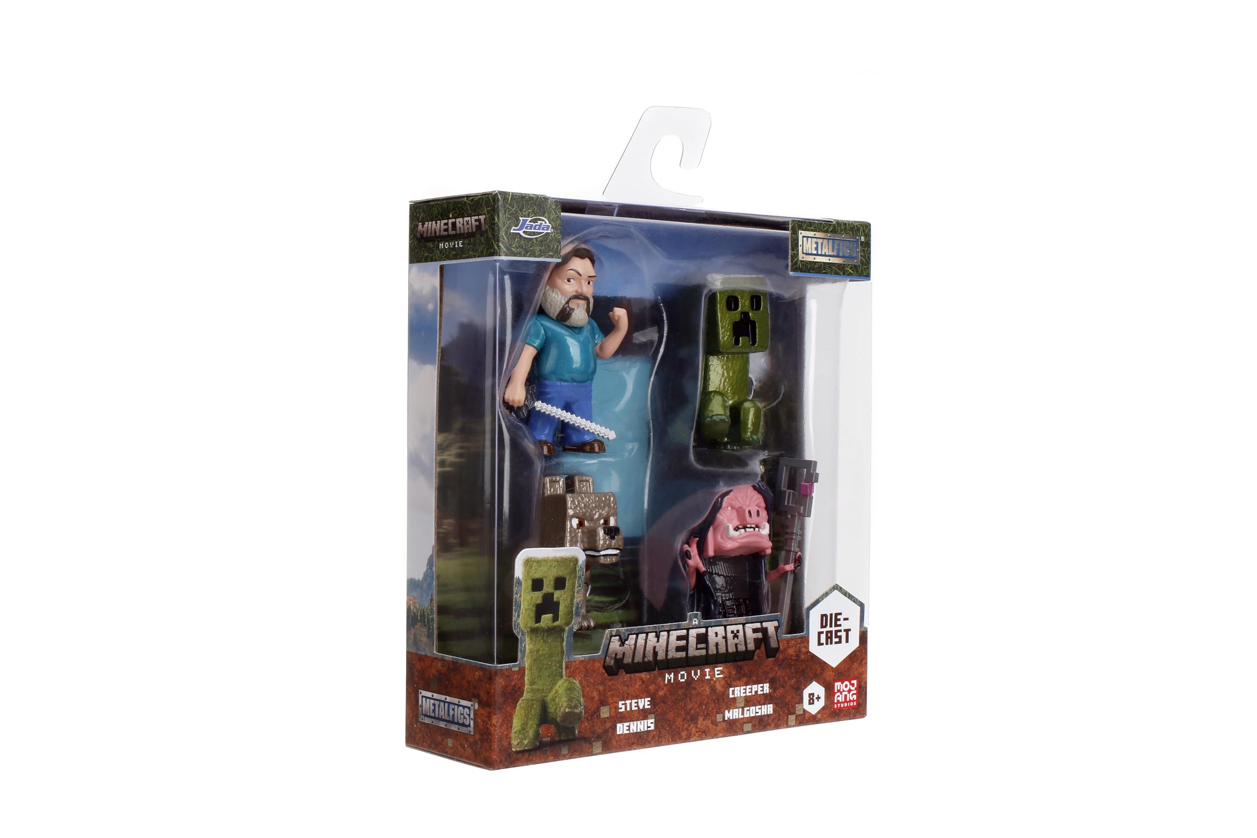 Jada Metalfigs set pairs iconic Minecraft characters for fans.