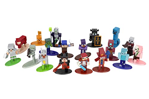 Jada Minecraft Dungeons Nano MetalFig 18-pack detailed paint for standout shine.