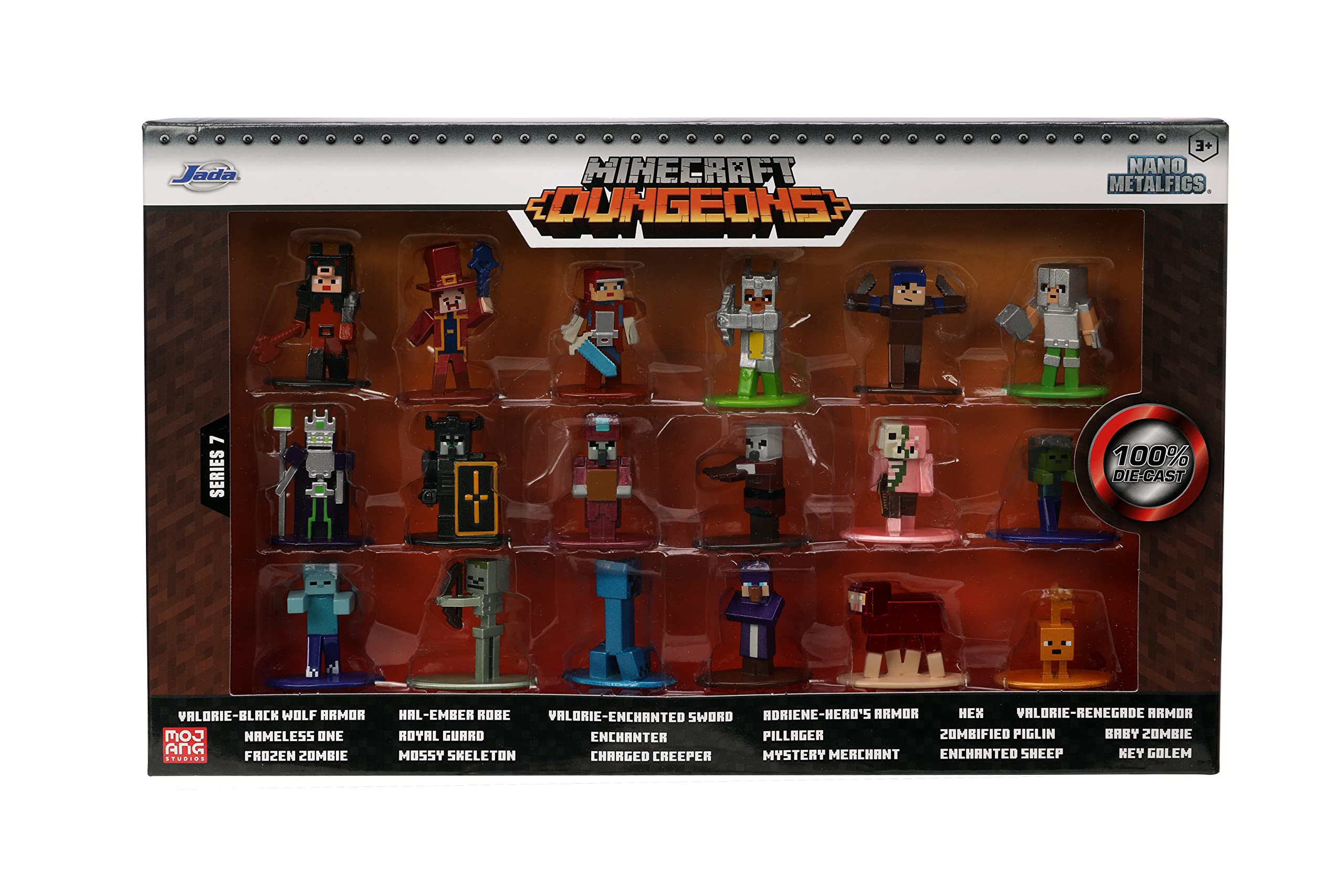 Jada Minecraft Dungeons Nano MetalFig enderman vicinity glow.