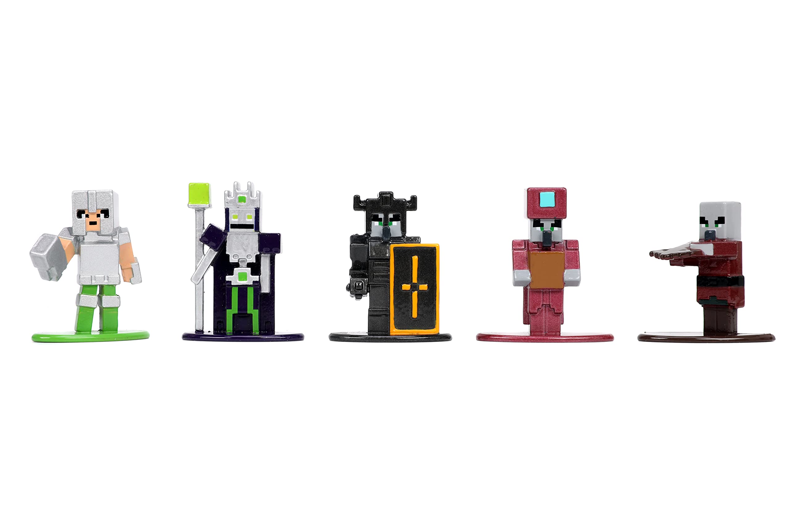 Jada Minecraft Dungeons Nano MetalFig Valorie armor display.