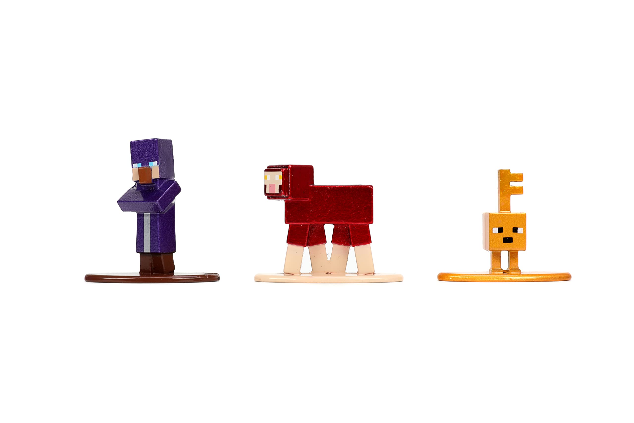 Jada Minecraft Dungeons Nano MetalFig wandering trader pose for play and collection.