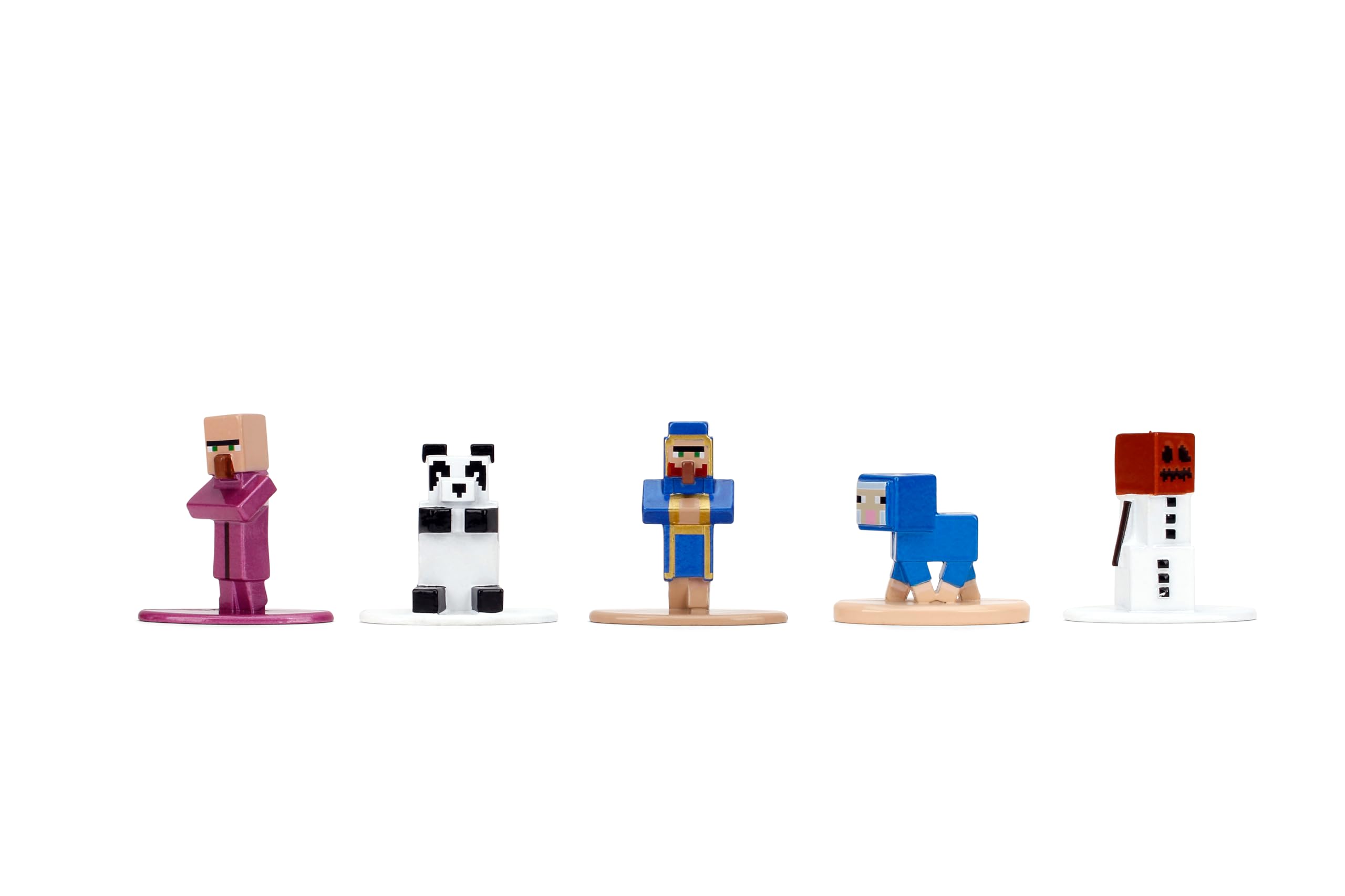 Jada Minecraft Nano Metalfigs 13 Glow Squid figure for glow-in-the-dark style display.