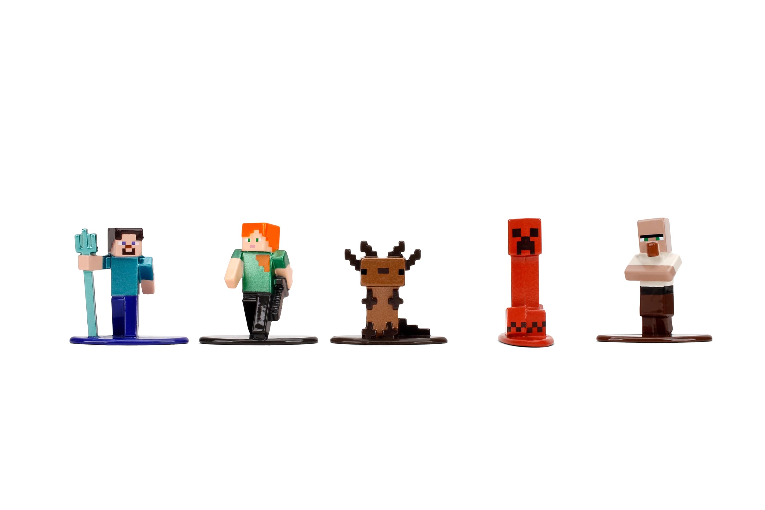 Jada Minecraft Nano Metalfigs 13 Snow Golem figure for wintry shelf display.