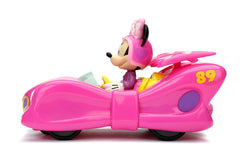 Minnie Bow RC car battery compartment for 5 AA alkaline batteries.