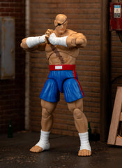 Jada Sagat Deluxe display stand providing stable posing