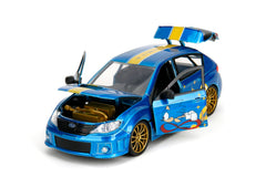 Jada Sonic Hedgehog figure detail complements the die-cast set for display.