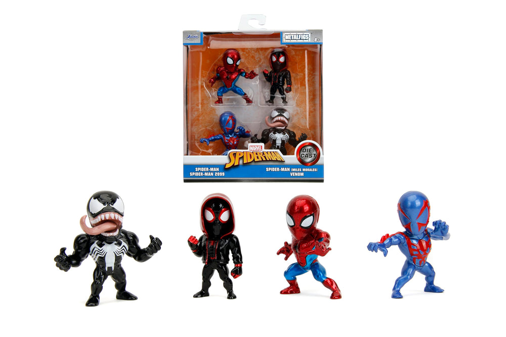 Jada Spider-Man 4-pack classic figure—ideal for desk display and Marvel shelf showcases.