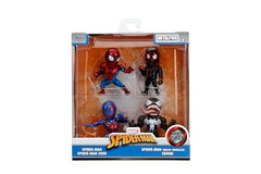 Jada Spider-Man 4-pack Miles Morales hoodie figure—great for kids' imaginative play and shelf charm.