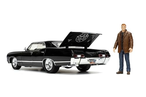 Jada Supernatural Impala trunk open feature with Dean