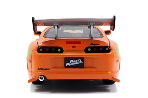Jada heavy die-cast metal body with chrome accents for premium display.