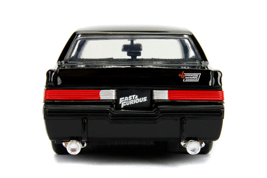 Jada Toys Buick Grand National 1:24, rear-angle view highlights glossy finish.
