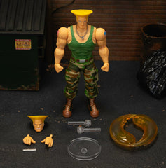 Jada Toys Guile action figure stand stabilizing display